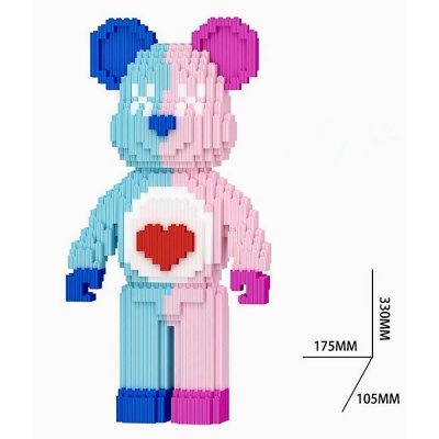 Конструктор 3D Медведь с сердцем 4180 деталей 3D6418 2