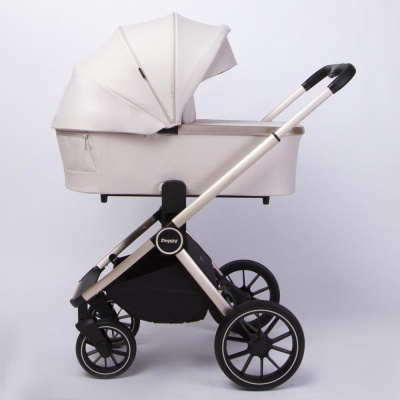 Коляска 2 в 1 Peppy Monaco GP Beige рама бежевая 03