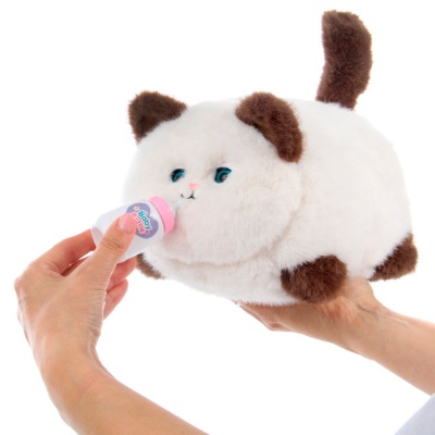 Кошка интерактивная моргает виляет хвостом издает звуки Veld Co 133641 коричневая 2