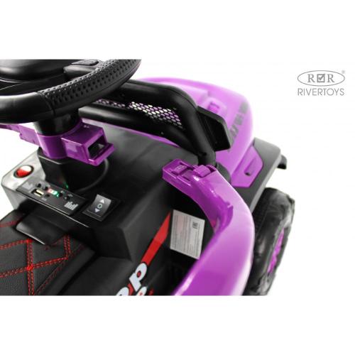 Детский электромобиль RiverToys G003GG фиолетовый фото 9