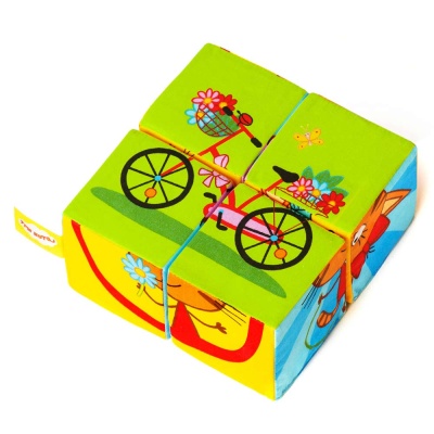 Мягкие кубики Три Кота Собери Карамельку Мякиши 748