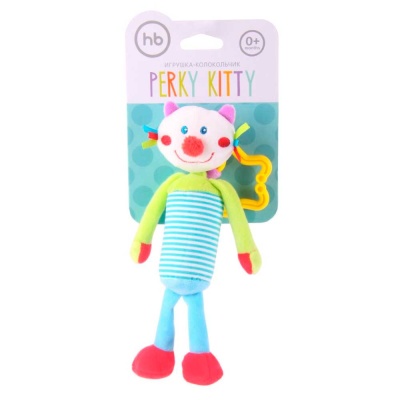 Подвесная игрушка-колокольчик Кот Happy Baby 330350