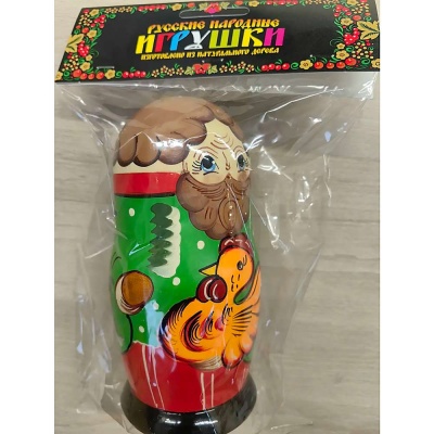 Матрешка Курочка Ряба 5 персонажей Нескучные игры 45/743 3