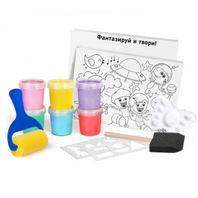 Набор для творчества Рисуем пальчиками Большой набор Genio Kids TA1407 1