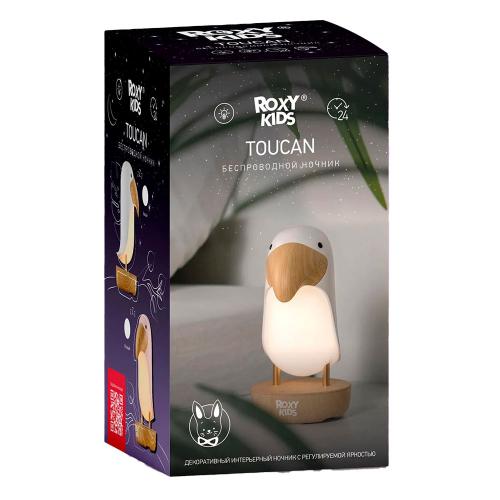 Ночник Тукан ступенчатая регулировка яркости Roxy-Kids RTCN-001 розовый фото 5