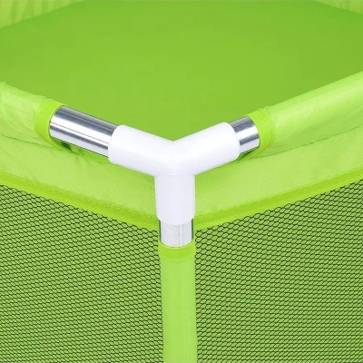 Манеж детский шестигранный с баскетбольным кольцом М9-3 зелёный 04