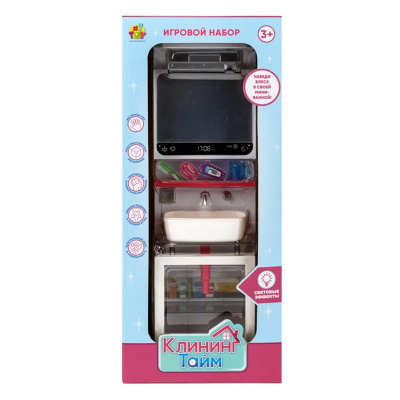 Игровой набор Клининг Тайм Раковина 1toy Т26713 4