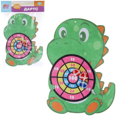 Дартс мягкий Динозаврик 3 мячика Veld Co 112675 4