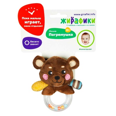 Погремушка Мишка Жирафики 939507