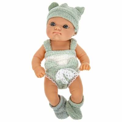 Пупс Premium в голубом костюмчике 20см 1toy Т22489 1
