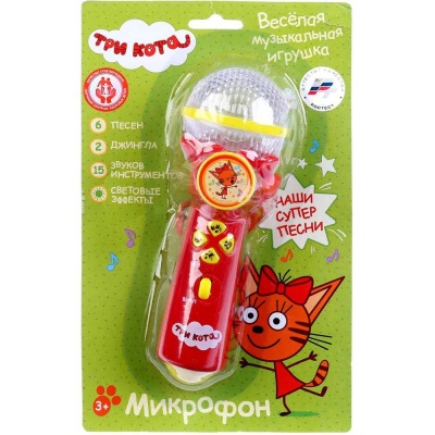 Музыкальная игрушка Микрофон Три Кота Умка B1252960-R10