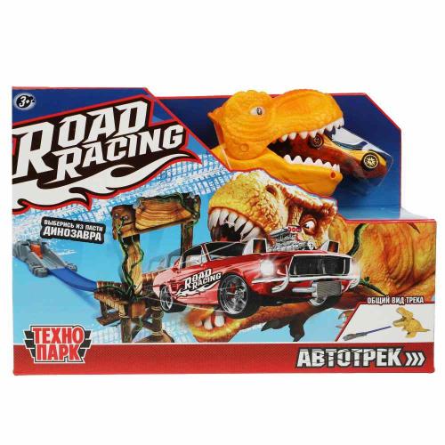 Игровой набор Автотрек с динозавром Road Racing Технопарк RR-TRK-157-R фото 6