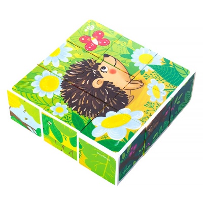 Кубики Зверята 9 штук Baby Toys Десятое королевство 05494 4