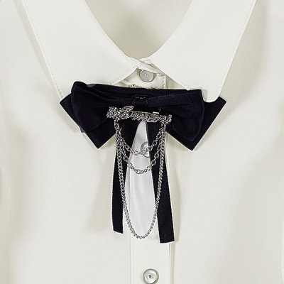 Блузка школьная Deloras 63994CS молочная 02