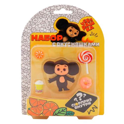 Фигурка Чебурашка 6 см клубничный пончик коллекция Кино Funky Toys CHE2405-2 фото 4