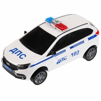 Машина радиоуправляемая Lada XRAY Полиция Технодрайв LADAXRAY-18L-POL-WH