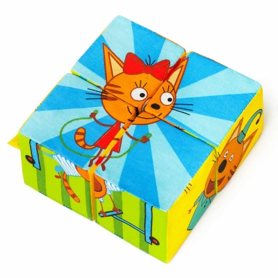 Мягкие кубики Три Кота Собери картинку Мякиши 768