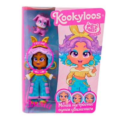 Кукла Emma 11 см и питомец Pets Party Kookyloos KL2404 4
