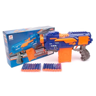 Бластер с подсветкой патроны 16 шт Junfa 7022-3 2