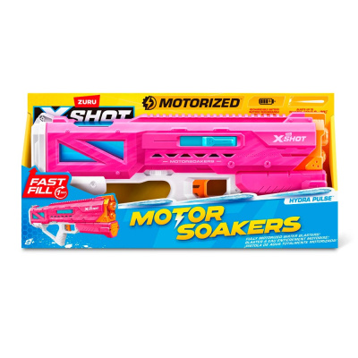 Бластер водный X-Shot Water Гидра Пульс с моторчиком Zuru 118174 розовый 4