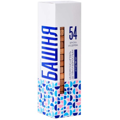 Настольная игра Дженга Башня ПК Лидер МТ080808