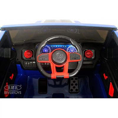 Детский электромобиль RiverToys Z777ZZ синий