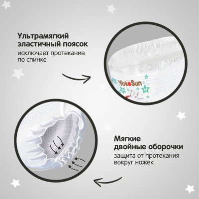 Подгузники-трусики YokoSun Premium XXL 15-23 кг 28 шт 3