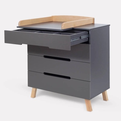 Комод пеленальный с органайзером Rant Indy Pro 800/4 Moon Grey