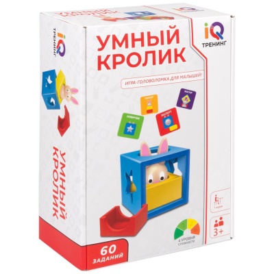 Настольная логическая игра IQ Тренинг Умный кролик 1Toy Т25564