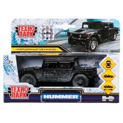 Машина металлическая инерционная Хаммер 12 см Технопарк SB-18-09-H1-N(SNOW)-WB 4