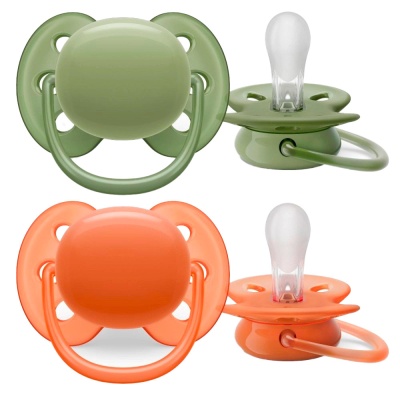 Пустышка Ultra Air ночная 0–6 мес 2штуки Avent SCF093/01 1