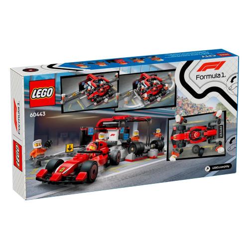 Конструктор Lego City 60443 Пит-стоп F1 и команда болида Ferrari фото 6