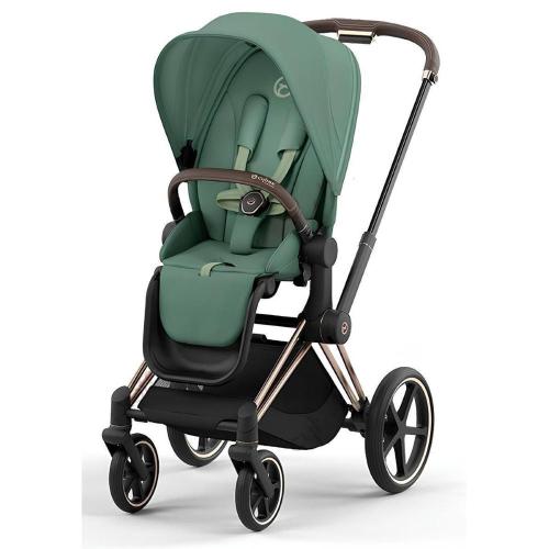 Коляска 2 в 1 Cybex Priam IV Rosegold Leaf Green фото 13