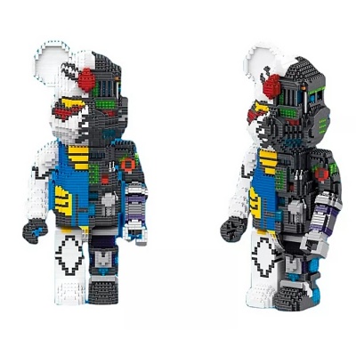 Конструктор 3D Медведь-робот 3100 деталей 3D-P2205 2