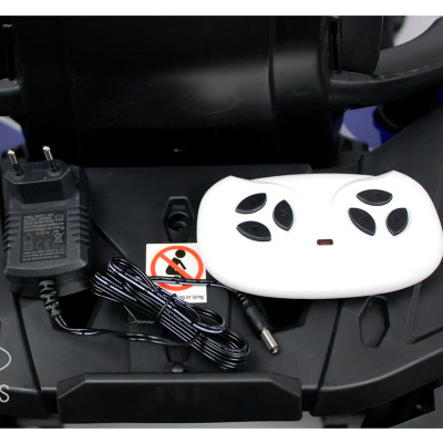 Детский электроквадроцикл RiverToys H999HH синий Spider