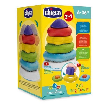 Пирамидка-сортер Ring Tower Chicco 9372