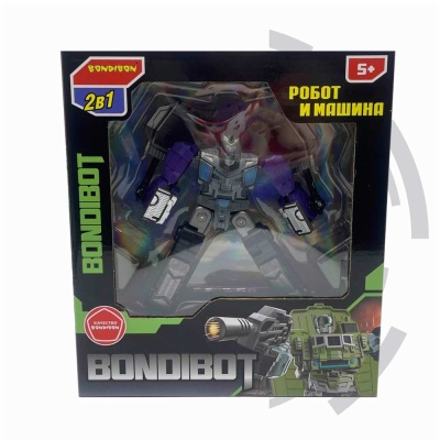 Робот-трансформер 2в1 Bondibot Бульдозер Bondibon ВВ6053