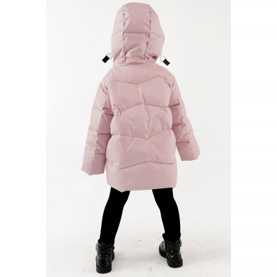 Пальто для девочки Deloras 22196X серо розовое 3