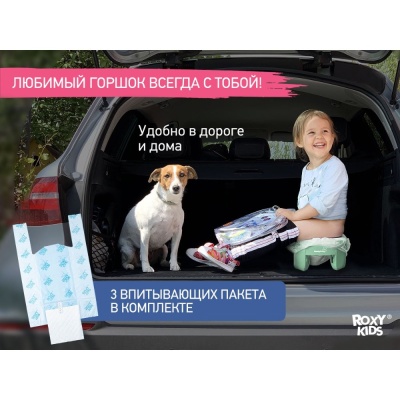 Дорожный горшок HandyPotty с универсальной вкладкой Roxy-Kids HP-255OB 03