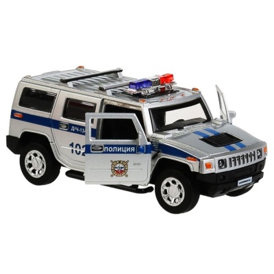 Машинка металлическая Hummer H2 Полиция Технопарк HUM2-12POL-SR 1