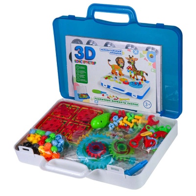 Конструктор-мозаика 3D Мечта строителя-1 Рыжий кот К-1724 4