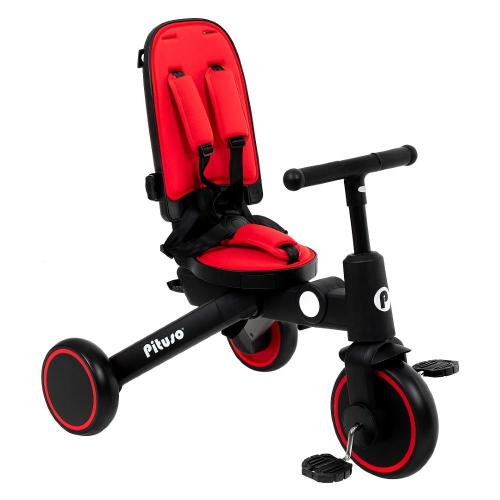 Велосипед трёхколёсный Pituso Leve Pro T8-Red красный фото 5