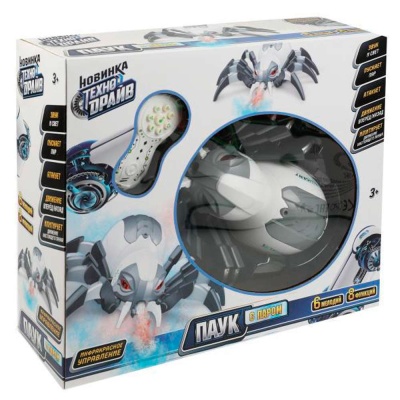 Паук на дистанционном управлении свет звук пар Технодрайв 2104F139-R 3 Паук на дистанционном управлении свет звук пар Технодрайв 2104F139-R 3