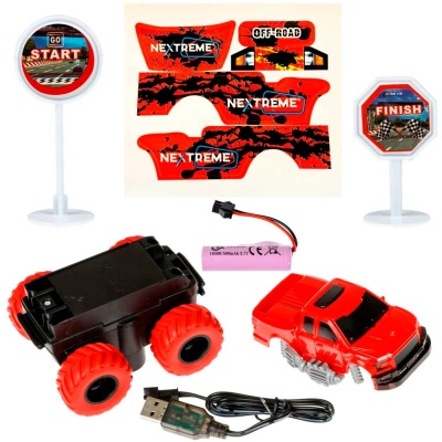 Внедорожник для гибкого трека Nextreme 1toy Т23881 красный 2
