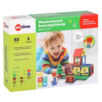 Магнитный конструктор Домик в лесу On time 45050 2