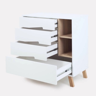 Комод пеленальный с органайзером Rant Lago Pro 800/4 Cloud White