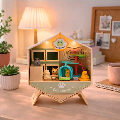 Конструктор Румбокс смастери свой домик с 5 котиками KiddiePlay 42703 4