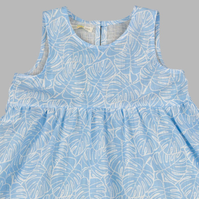 Платье Листики Чуди Кидс 670625Ц2-1 голубой 02