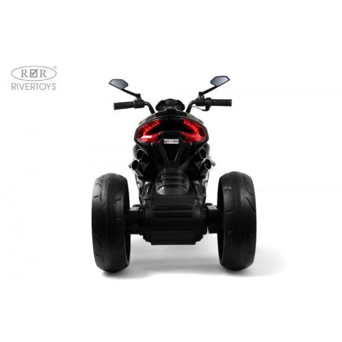 Детский электромотоцикл RiverToys C111MC серый фото 17