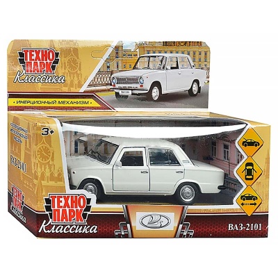Машина металлическая инерционная ВАЗ 2101 12 см Технопарк 2101-12-WH 4